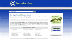 Desktop Screenshot of foundonline.com.au