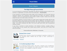 Tablet Screenshot of foundonline.com.au